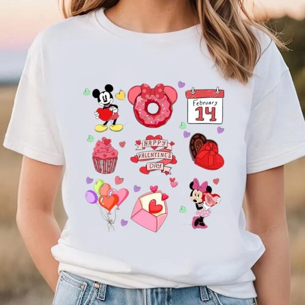 Valentines Womens Shirts, Valentine Mouse Snack Valentine’s Day Shirt