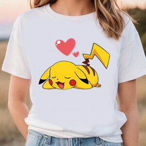 Valentines Womens Shirts Valentine Pikachu With Love Pokemon Valentine T Shirt 3