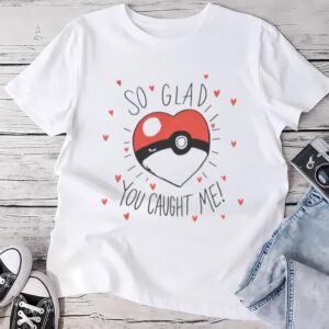 Valentines Womens Shirts, Valentine Pokemon Pokeball T-shirt