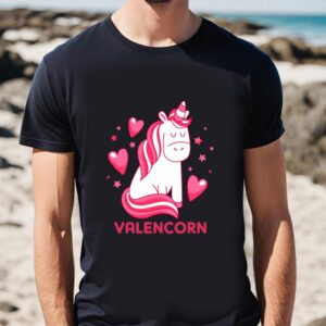 Valentines Womens Shirts Valentine Unicorn T Shirt 1