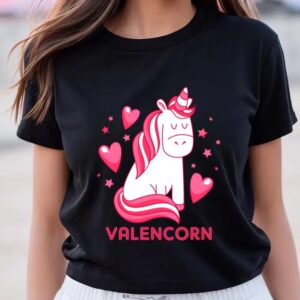 Valentines Womens Shirts Valentine Unicorn T Shirt 3