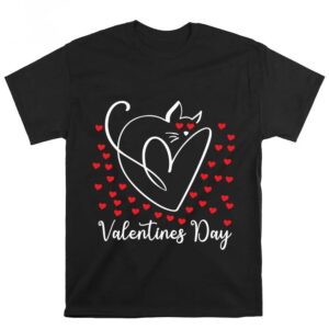 Valentines Womens Shirts Valentines Day Cat Red Roses Cute Valentine Pet Women Girls T Shirt 3