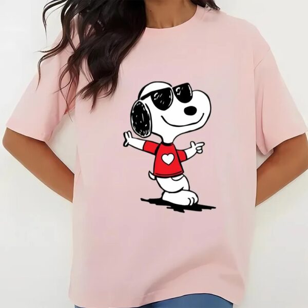 Valentines Womens Shirts, Valentines Day Cool Snoopy Shirt, Bull Snoopy Lover Unisex T-shirt