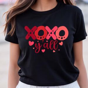 Valentines Womens Shirts Valentines Day For Men And Women xoxo Yall T Shirt 2