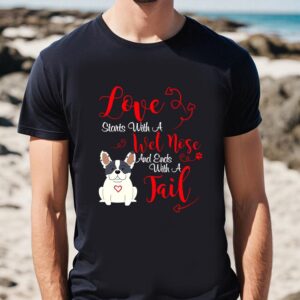 Valentines Womens Shirts Valentines Day Love My Dog T Shirt 1