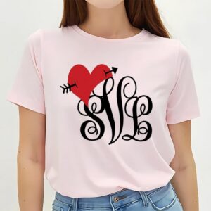 Valentines Womens Shirts Valentines Day Monogram Shirt 2