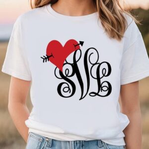 Valentines Womens Shirts Valentines Day Monogram Shirt 3