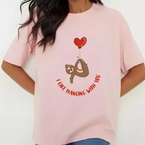 Valentines Womens Shirts Valentines Day Sloth Gift Shirt 3