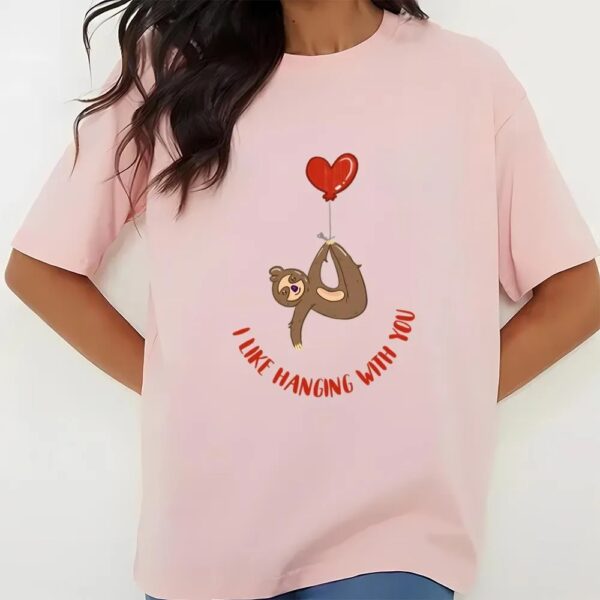 Valentines Womens Shirts, Valentine’s Day Sloth Gift Shirt