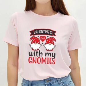 Valentines Womens Shirts Valentines Day With My Gnomies T shirt 3