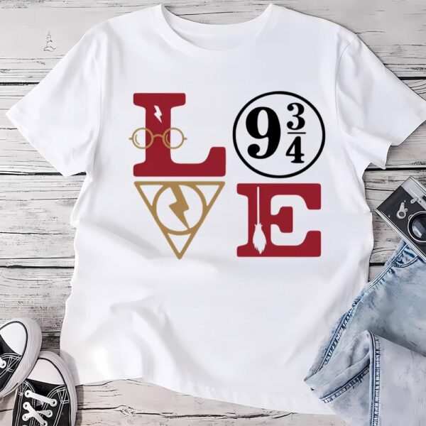 Valentines Womens Shirts, Wizard Love Harry Potter Valentine T-Shirt