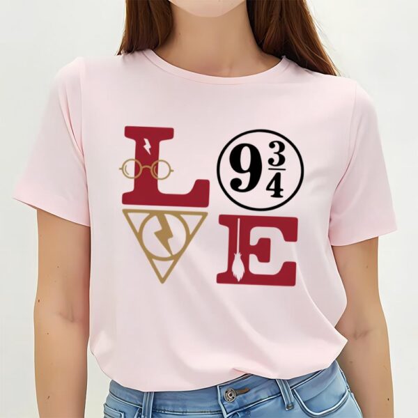 Valentines Womens Shirts, Wizard Love Harry Potter Valentine T-Shirt