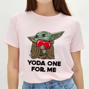 Valentines Womens Shirts Yoda One For Me Baby Yoda Hugs Heart Star Wars Valentine Men Women T shirt 3