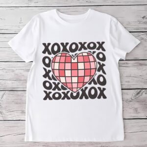 Valentines Womens Shirts, xoxo Discoball…