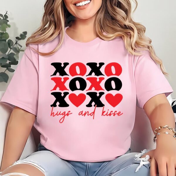 Valentines Womens Shirts, xoxo Hugs And Kisses Valentine Shirt