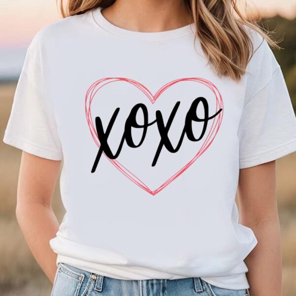 Valentines Womens Shirts, xoxo Valentines Day Shirts For Woman