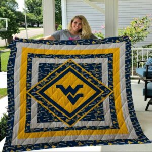 West Virginia Mountaineers Quilt Blanket Champion Victory Snuggle 1