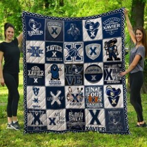 Xavier Musketeers Ncaa Quilt Blanket Bedding Set 1