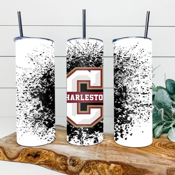 Charleston Cougars Skinny Tumbler Collegiate Elegance Sips