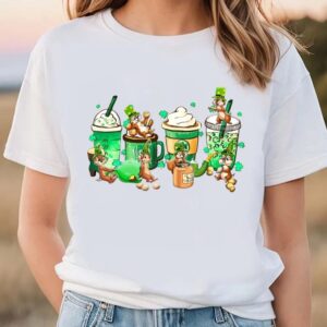 Chip And Dale St Patricks Day Coffee T-Shirt, Lucky Cartoon Characters