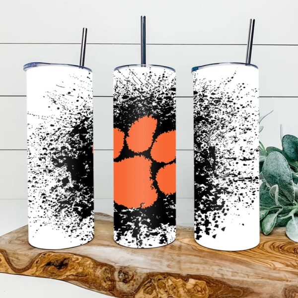 Clemson Tigers Football Skinny Tumbler Collegiate Elegance Sips