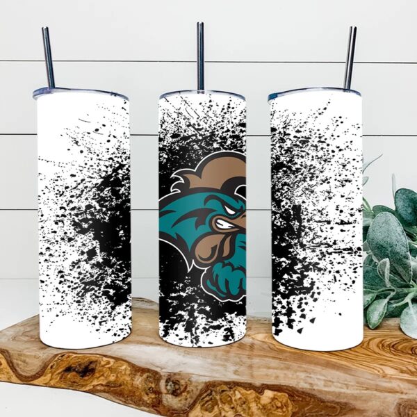 Coastal Carolina Chanticleers Skinny Tumbler Collegiate Elegance Sips