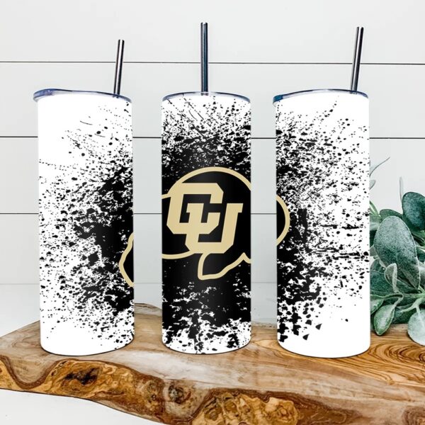 Colorado Buffaloes Football Skinny Tumbler Collegiate Elegance Sips