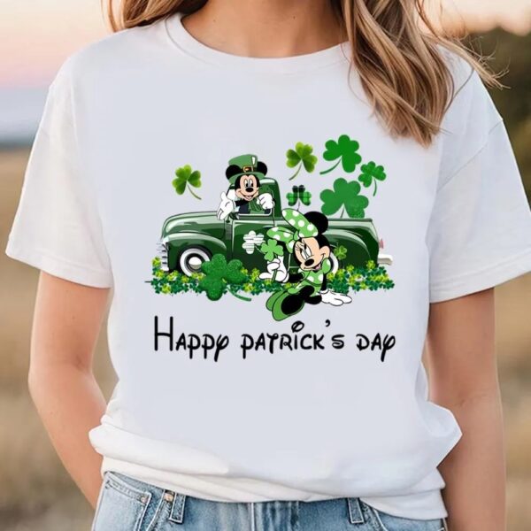 Couple Mickey Mouse Disney St Patricks Day T-Shirt