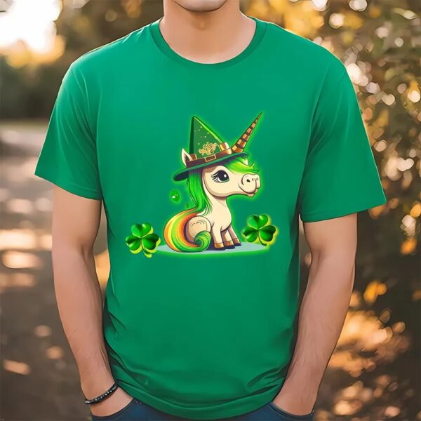 Cute And Funny St Patrick’s Day Unicorn Design Lepricorn T-Shirt