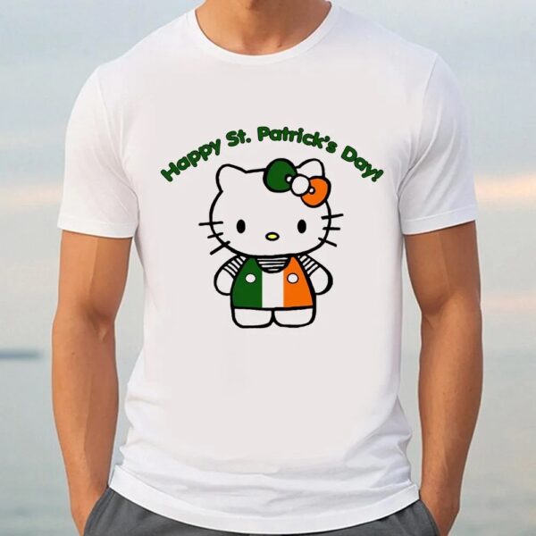 Cute Hello Kitty Happy St Patricks Day T-T-Shirts