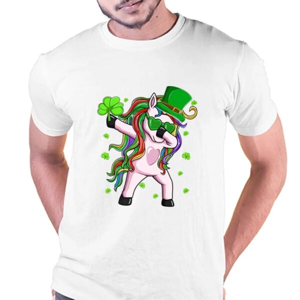 Dabbing Lepricorn Irish Unicorn St Patricks Day T-Shirt