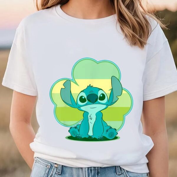 Disney Lilo And Stitch St. Patrick’s Day Stitch Clover T-Shirt