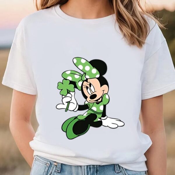 Disney Minnie Mouse Shamrock Dress St. Patrick’s Day T-Shirt