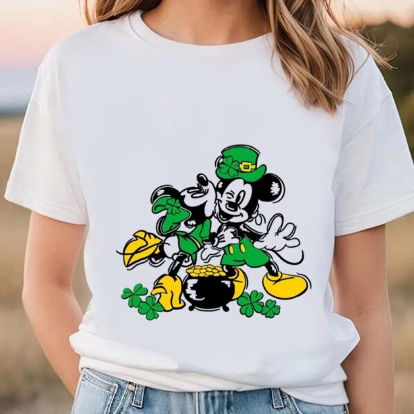 Disney St Patrickâ€™s T-Shirt, Minnie And Mickey St Patrick’s T-Shirt