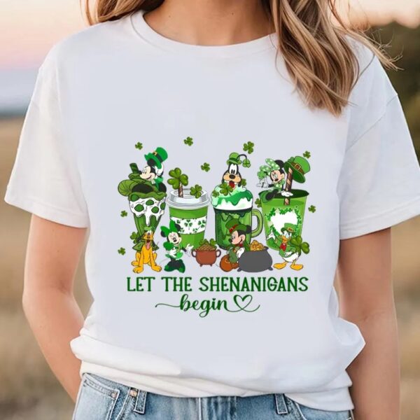 Disney St Patrick’s Day Shamrock Mickey And Friends T-Shirt