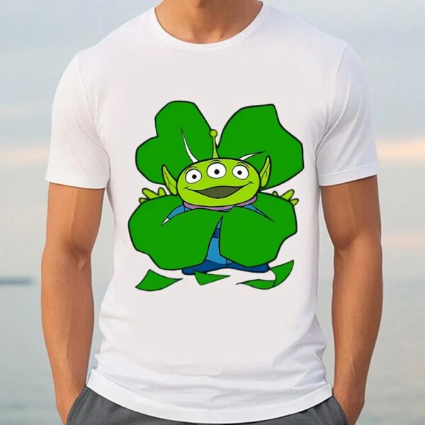 Disney and Pixar Toy Story Alien Shamrock St. Patrick’s Day T-Shirt