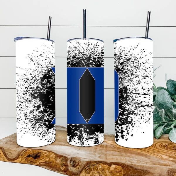 Duke Blue Devils Football Skinny Tumbler Collegiate Elegance Sips