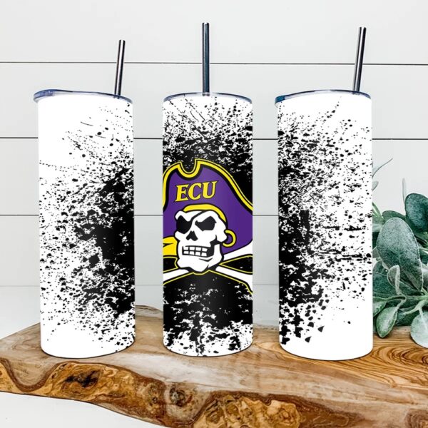 East Carolina Pirates Football Skinny Tumbler Collegiate Elegance Sips