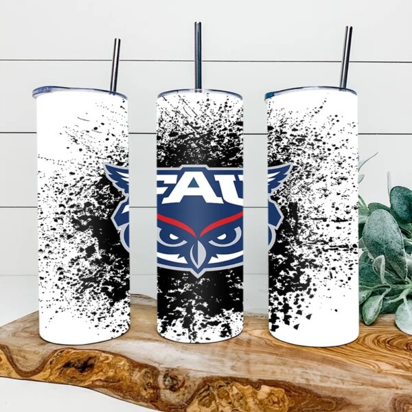 Florida Atlantic Owls Football Skinny Tumbler Collegiate Elegance Sips