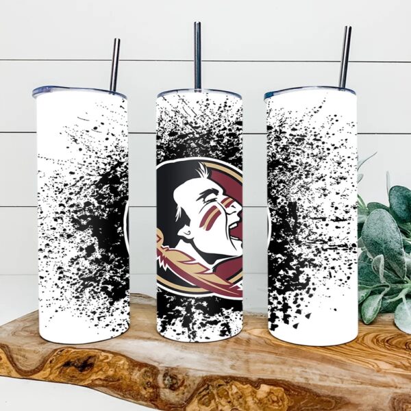 Florida State Seminoles Football Skinny Tumbler Collegiate Elegance Sips