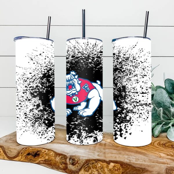 Fresno State Bulldogs Football Skinny Tumbler Collegiate Elegance Sips