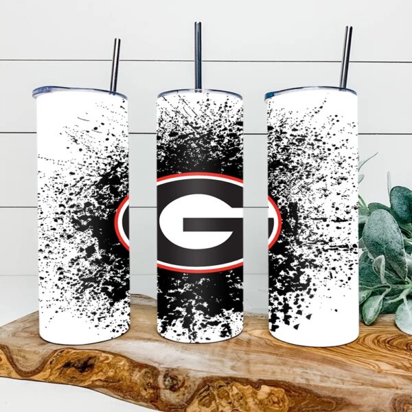 Georgia Bulldogs Football Skinny Tumbler Collegiate Elegance Sips