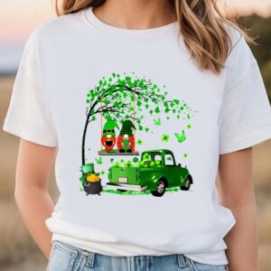 Green Gnomes Truck Shamrock Happy…