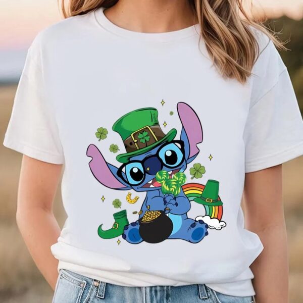 Happy St Patricks Day Baby Stitch T-Shirt