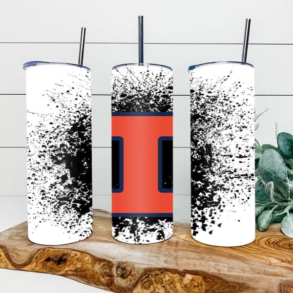 Illinois Fighting Illini Football Skinny Tumbler Collegiate Elegance Sips