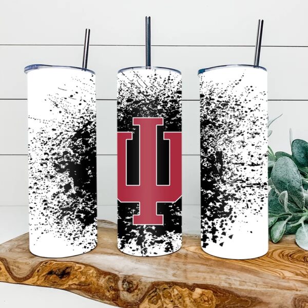 Indiana Hoosiers Football Skinny Tumbler Collegiate Elegance Sips