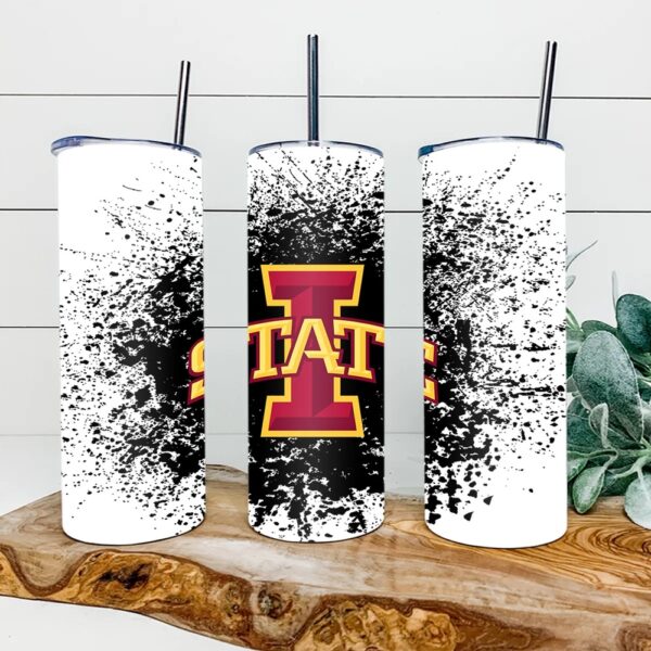 Iowa State Cyclones Football Skinny Tumbler Collegiate Elegance Sips