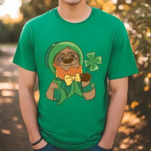 Leprechaun Sloth Cute St Patrick’s…