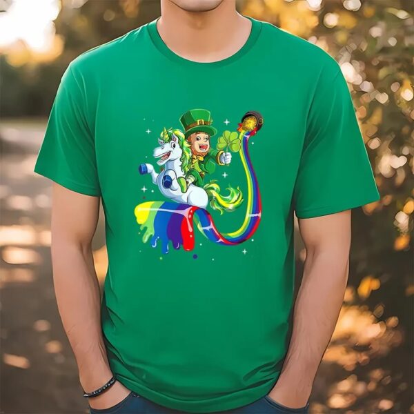 Lepricorn Leprechaun Unicorn Gift St Patricks Day T-Shirt