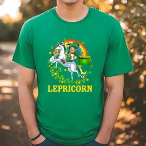 Lepricorn Leprechaun Unicorn T T-Shirt…